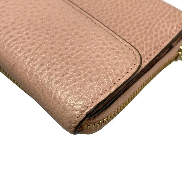 Auth GUCCI Interlocking G 449397 Pink Leather - Long Wallet - Picture 7 of 15